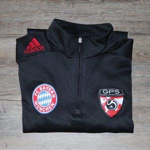 Adidas Climacool FC Bayern Munchen Munich 1/4 Zip Pullover Warm Up Jacket SZ SM